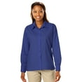 thumbnail image 1 of BlueGeneration Ladies L/S Light Weight Poplin Shirt - Royal 4 Extra Large Solid, 1 of 1