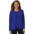 thumbnail image 1 of BlueGeneration Ladies Long Sleeve Cardigan - Royal Extra Small Solid, 1 of 1