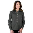 thumbnail image 1 of BlueGeneration Ladies Long Sleeve Easy Care Poplin - Graphite Small Solid, 1 of 1