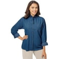thumbnail image 1 of BlueGeneration Ladies Long Sleeve Premium Denim - Vintage Blue 4 Extra Large Solid, 1 of 1