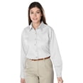 thumbnail image 1 of BlueGeneration Ladies Long Sleeve Teflon Twill - White Small Solid, 1 of 1