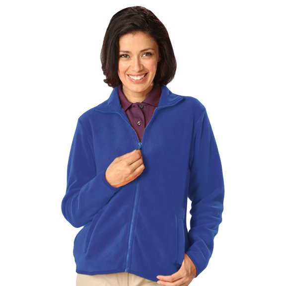 BlueGeneration Ladies Polar Fleece Full Zip Jacket - Blue Small Solid