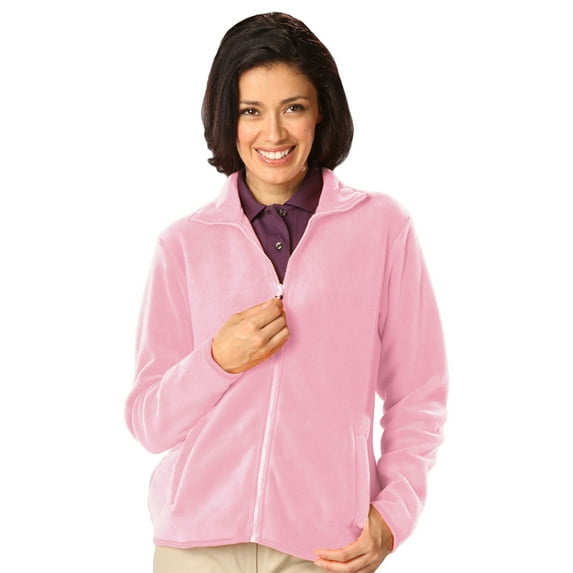BlueGeneration Ladies Polar Fleece Full Zip Jacket - Pink Small Solid