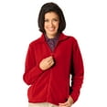 thumbnail image 1 of BlueGeneration Ladies Polar Fleece Full Zip Jacket - Red Medium Solid, 1 of 1