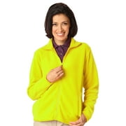BLUE GENERATION BlueGeneration Ladies Polar Fleece Full Zip Jacket - Yellow Large Solid