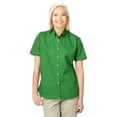 thumbnail image 1 of BlueGeneration Ladies Short Sleeve 100% Cotton Twill - Kelly Small Solid, 1 of 1
