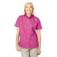 thumbnail image 1 of BlueGeneration Ladies Short Sleeve 100% Cotton Twill - Sangria Large Solid, 1 of 1