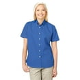thumbnail image 1 of BlueGeneration Ladies Short Sleeve 100% Cotton Twill - Turquoise 3 Extra Large Solid, 1 of 1