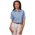 thumbnail image 1 of BlueGeneration Ladies Short Sleeve Easy Care Poplin - Light Blue 3 Extra Large Solid, 1 of 1