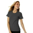 thumbnail image 1 of BlueGeneration Ladies Short Sleeve Jewel Neck - Graphite Large Solid, 1 of 1