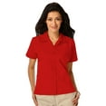 thumbnail image 1 of BlueGeneration Ladies Short Sleeve Solid Campshirt 65/35 Poly/ Cotton - Red Medium Solid, 1 of 1