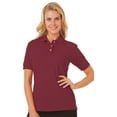 thumbnail image 1 of BlueGeneration Ladies Short Sleeve Superblend Pique - Burgundy Extra Small Solid, 1 of 1