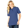 thumbnail image 1 of BlueGeneration Ladies Short Sleeve Superblend Pique - French Blue Small Solid, 1 of 1
