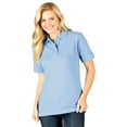 thumbnail image 1 of BlueGeneration Ladies Short Sleeve Superblend Pique - Light Blue 3 Extra Large Solid, 1 of 1
