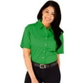 thumbnail image 1 of BlueGeneration Ladies Short Sleeve Teflon Twill - Kelly 2 Extra Large Solid, 1 of 1