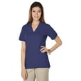 thumbnail image 1 of BlueGeneration Ladies Soft Touch S/S Y-Placket Polo - Navy 3 Extra Large Solid, 1 of 1