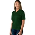 thumbnail image 1 of BlueGeneration Ladies Solid Wicking V-Neck - Hunter Extra Large Solid, 1 of 1