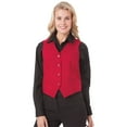 thumbnail image 1 of BlueGeneration Ladies Teflon Twill Vest - Red Large Solid, 1 of 1