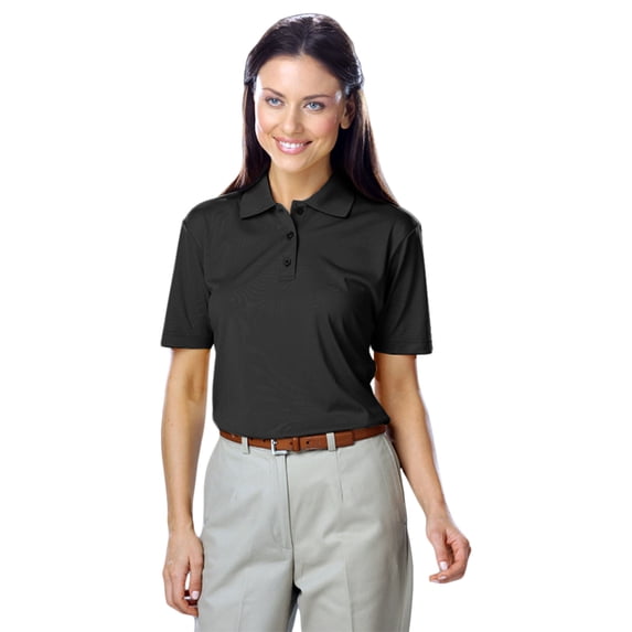 BlueGeneration Ladies Value Moisture Wicking S/S Polo Grey Extra Large Solid
