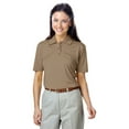 thumbnail image 1 of BlueGeneration Ladies Value Moisture Wicking S/S Polo - Tan Medium Solid, 1 of 1