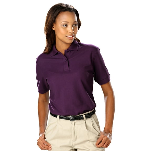 BlueGeneration Ladies Value Soft Touch Pique Polo - Purple Large Solid