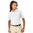 thumbnail image 1 of BlueGeneration Ladies Value Soft Touch Pique Polo - White Extra Small Solid, 1 of 1