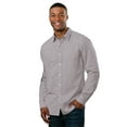 thumbnail image 1 of BlueGeneration Men'S L/S Untucked Gingham Grey 4 Extra Large Checks, 1 of 1