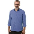 thumbnail image 1 of BlueGeneration Men'S L/S Untucked With Pocket French Blue Large Solid, 1 of 1