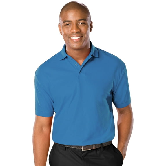 BlueGeneration Men's Avenger Micro Pique S/S Polo Turquoise 2 Extra Large Solid