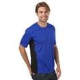thumbnail image 1 of BlueGeneration Men's Colorblock Wicking Tee - Royal 5 Extra Large Solid, 1 of 1