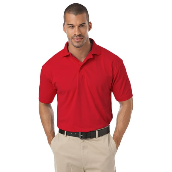 BlueGeneration Men's Il-50 Polo No Pocket - Red 4 Extra Large Solid