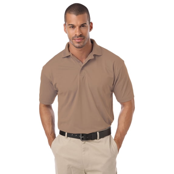BlueGeneration Men's Il-50 Polo No Pocket - Tan Small Solid