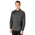 thumbnail image 1 of BlueGeneration Men's Superblend Poplin L/S Untucked Shirt - Graphite 2 Extra Large Solid, 1 of 1