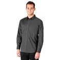 thumbnail image 1 of BlueGeneration Men's Superblend Poplin L/S Untucked Shirt - Graphite Large Solid, 1 of 1