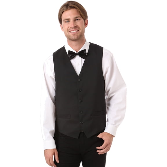 BlueGeneration Men's Teflon Twill Vest - Black Extra Large Solid