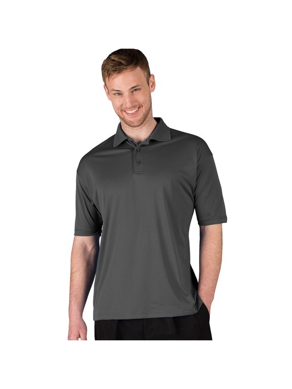 BlueGeneration Men's Ultra Lux Polo - Graphite Small Solid