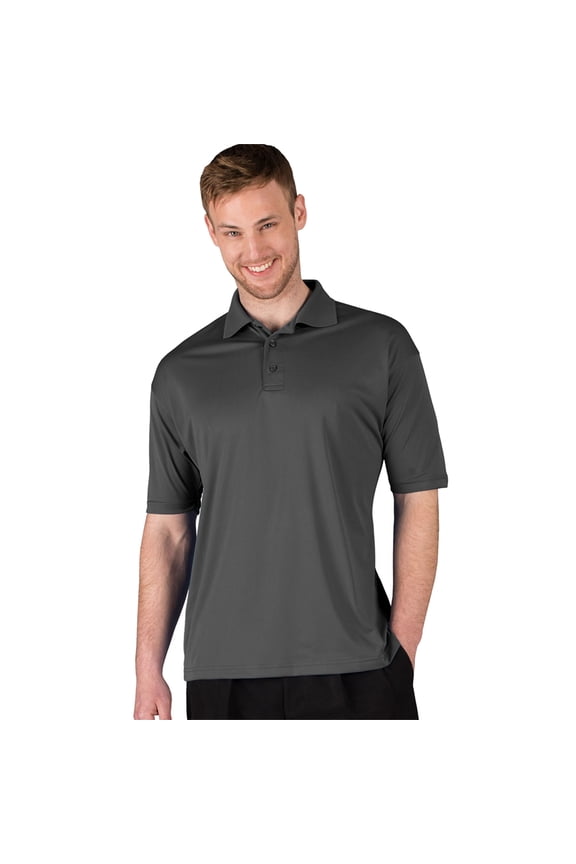 BlueGeneration Men's Ultra Lux Polo - Graphite Small Solid