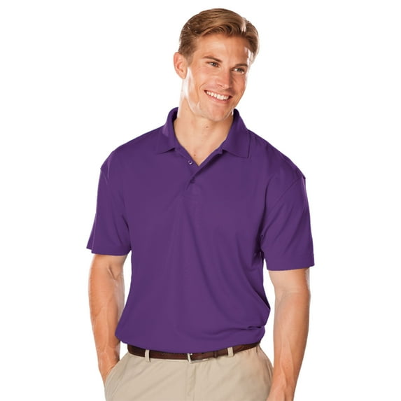 BlueGeneration Men's Value Moisture Wicking S/S Polo - Purple 3 Extra Large Solid