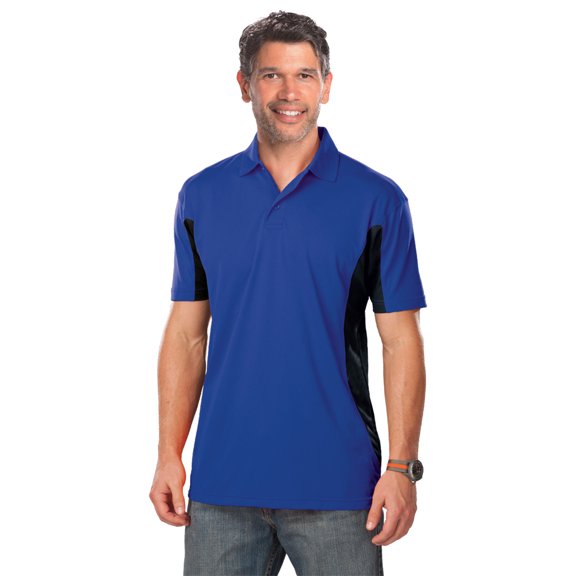 BlueGeneration Mens Color Block Wicking - Royal Large Trim Black