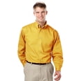 thumbnail image 1 of BlueGeneration Mens Long Sleeve 100% Cotton Twill - Yellow Extra Large Solid, 1 of 1