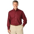 thumbnail image 1 of BlueGeneration Mens Long Sleeve Easy Care Poplin - Burgundy 7 Extra Large Solid, 1 of 1