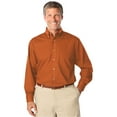 thumbnail image 1 of BlueGeneration Mens Long Sleeve Easy Care Poplin - Burnt Orange 10 Extra Large Solid, 1 of 1
