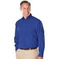 thumbnail image 1 of BlueGeneration Mens Long Sleeve Easy Care Tall Poplin With Matching Buttons - Royal 3 Extra Large Tall Solid, 1 of 1
