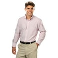 thumbnail image 1 of BlueGeneration Mens Long Sleeve Oxford - Burgundy White Stripe Extra Large Stripe, 1 of 1