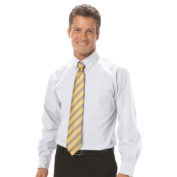 BlueGeneration Mens Long Sleeve Tall Oxford - White 2 Extra Large Tall Solid