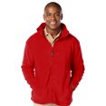 thumbnail image 1 of BlueGeneration Mens Polar Fleece Jacket - Red 6 Extra Large Solid, 1 of 1