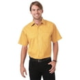 thumbnail image 1 of BlueGeneration Mens S/S Peached Fine Line Twill - Maize 6 Extra Large Solid, 1 of 1