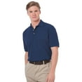 thumbnail image 1 of BlueGeneration Mens Short Sleeve 100% Cotton Pique Polo - Navy 8 Extra Large Solid, 1 of 1