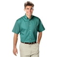 thumbnail image 1 of BlueGeneration Mens Short Sleeve 100% Cotton Twill - Jade 5 Extra Large Solid, 1 of 1