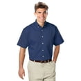 thumbnail image 1 of BlueGeneration Mens Short Sleeve 100% Cotton Twill - Navy 6 Extra Large Solid, 1 of 1